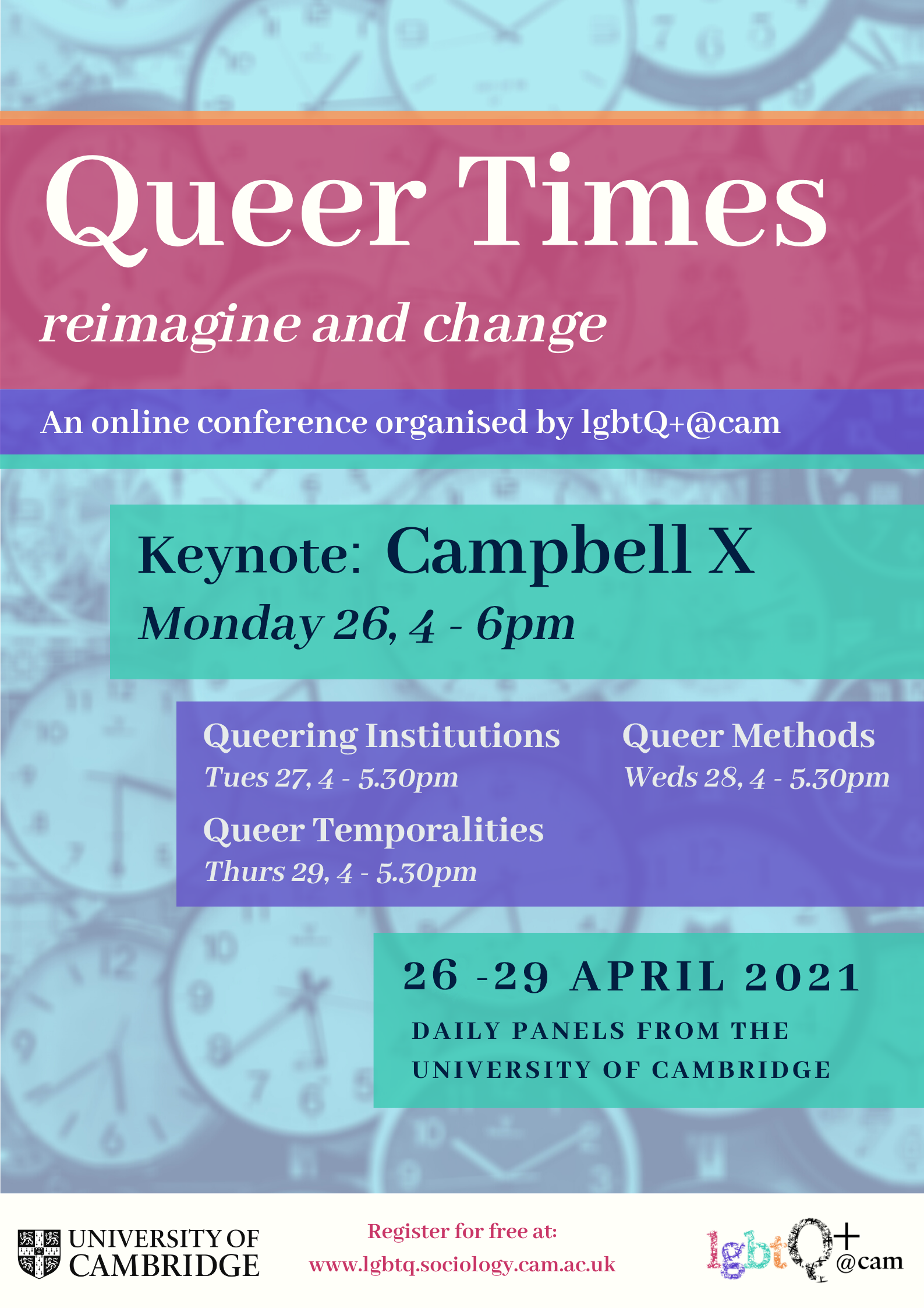 Queer TImes 2021 conference: 26th - 29th April